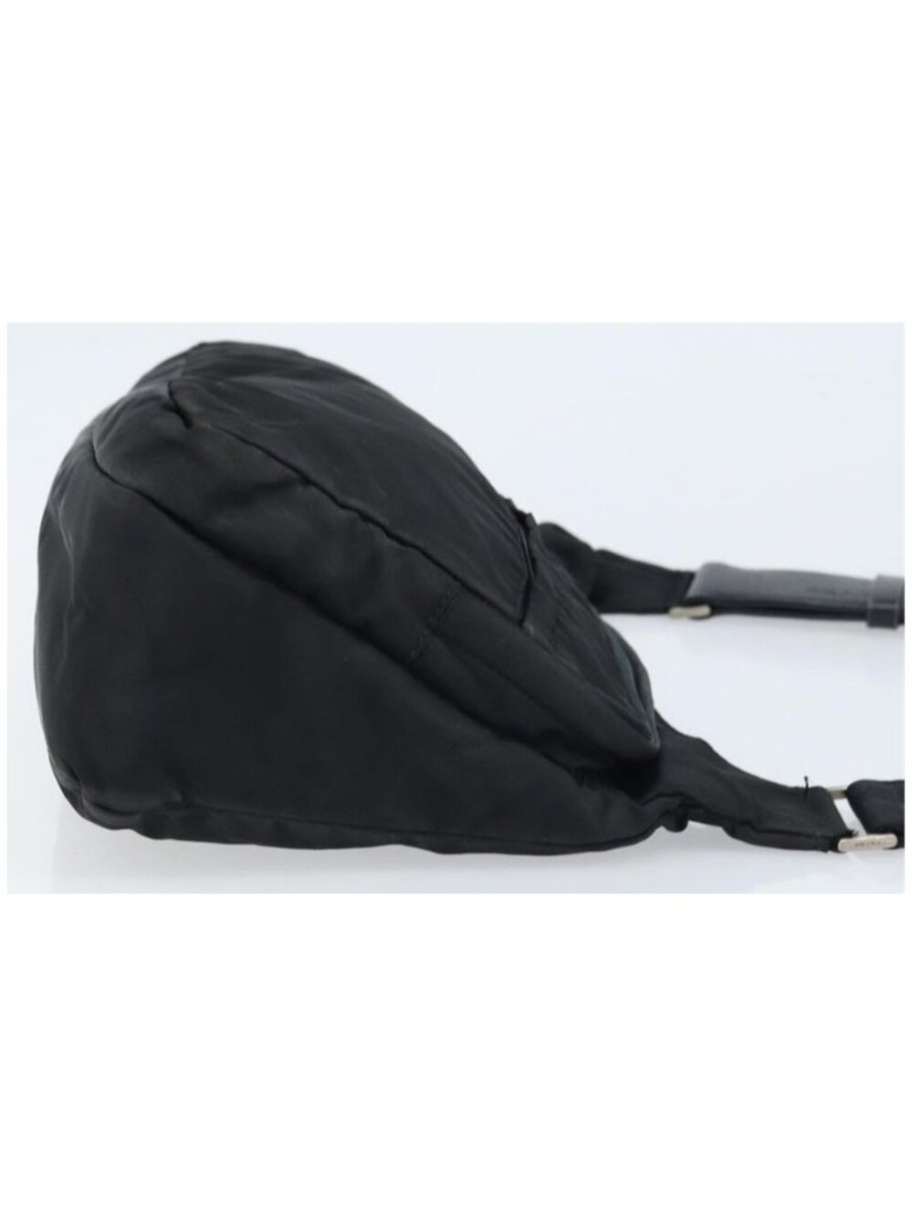 Authentic PRADA Shoulder Bag Nylon Black Silver - Picture 10 of 16